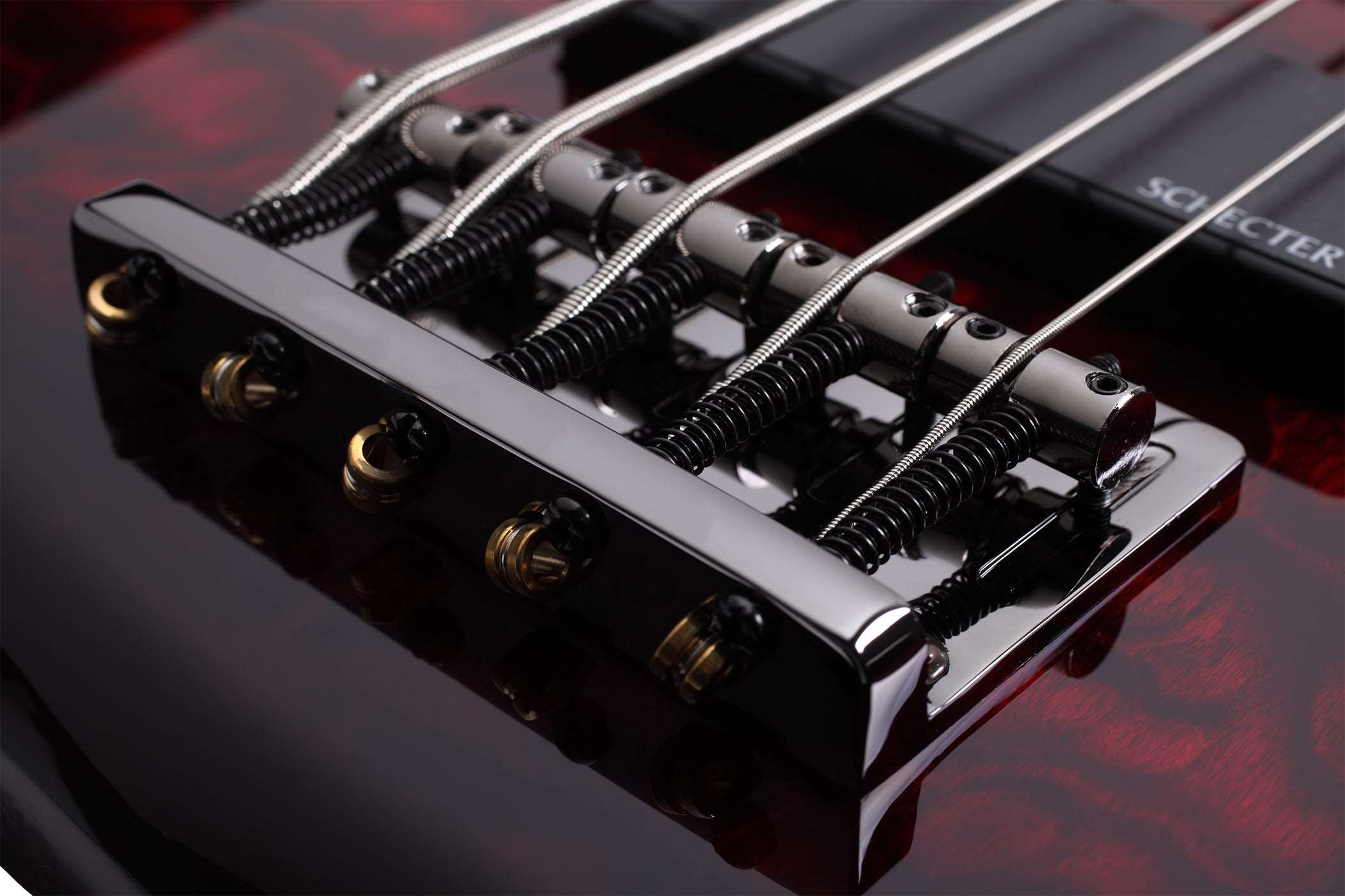 SCHECTER STILETTO EXTREME-5 STRING BASS GUITAR BLACK CHERRY (2502) (EXTREME5 / EXTREME 5) MADE IN INDONESIA, SCHECTER, BASS GUITAR, schecter-bass-guitar-extreme5-bc, ZOSO MUSIC SDN BHD