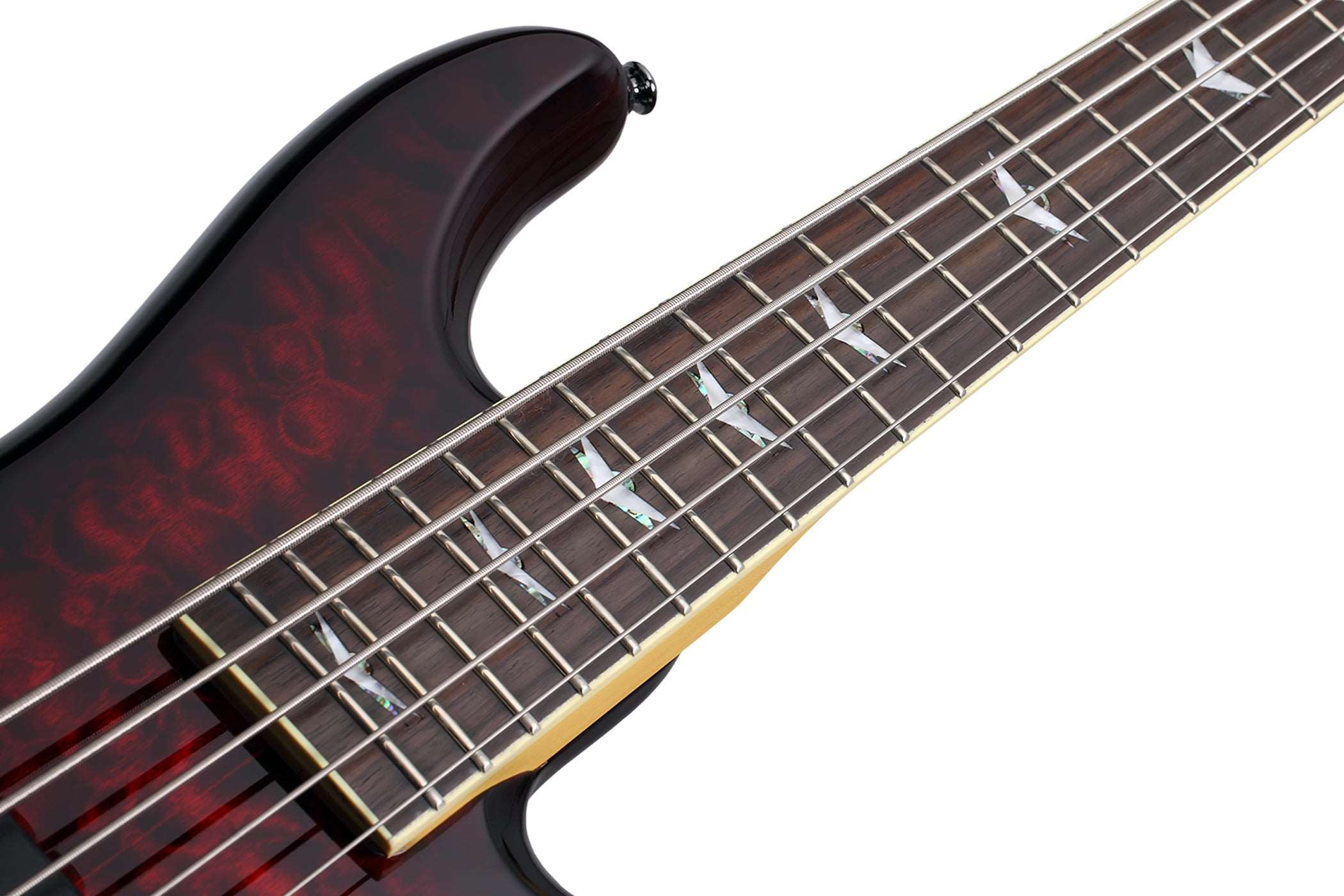 SCHECTER STILETTO EXTREME-5 STRING BASS GUITAR BLACK CHERRY (2502) (EXTREME5 / EXTREME 5) MADE IN INDONESIA, SCHECTER, BASS GUITAR, schecter-bass-guitar-extreme5-bc, ZOSO MUSIC SDN BHD