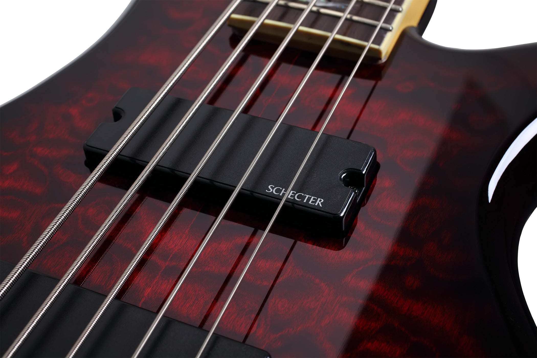 SCHECTER STILETTO EXTREME-5 STRING BASS GUITAR BLACK CHERRY (2502) (EXTREME5 / EXTREME 5) MADE IN INDONESIA, SCHECTER, BASS GUITAR, schecter-bass-guitar-extreme5-bc, ZOSO MUSIC SDN BHD
