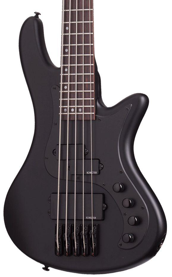 SCHECTER STILETTO STEALTH-5 STRING BASS GUITAR (2523)- SATIN BLACK MADE IN INDONESIA, SCHECTER, BASS GUITAR, schecter-bass-guitar-stealth-5st-sb, ZOSO MUSIC SDN BHD