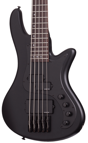 SCHECTER STILETTO STEALTH-5 STRING BASS GUITAR (2523)- SATIN BLACK MADE IN INDONESIA, SCHECTER, BASS GUITAR, schecter-bass-guitar-stealth-5st-sb, ZOSO MUSIC SDN BHD