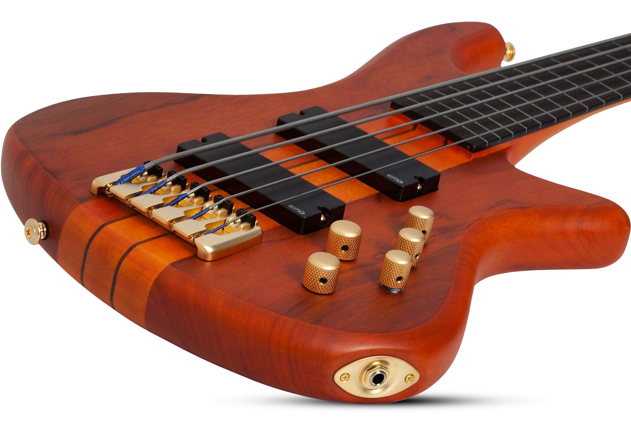 SCHECTER STILETTO STUDIO-5 FL FRETLESS 5-STRING BASS - HONEY SATIN (2770) MADE IN KOREA, SCHECTER, BASS GUITAR, schecter-bass-guitar-sti-studio5-fl-hs, ZOSO MUSIC SDN BHD