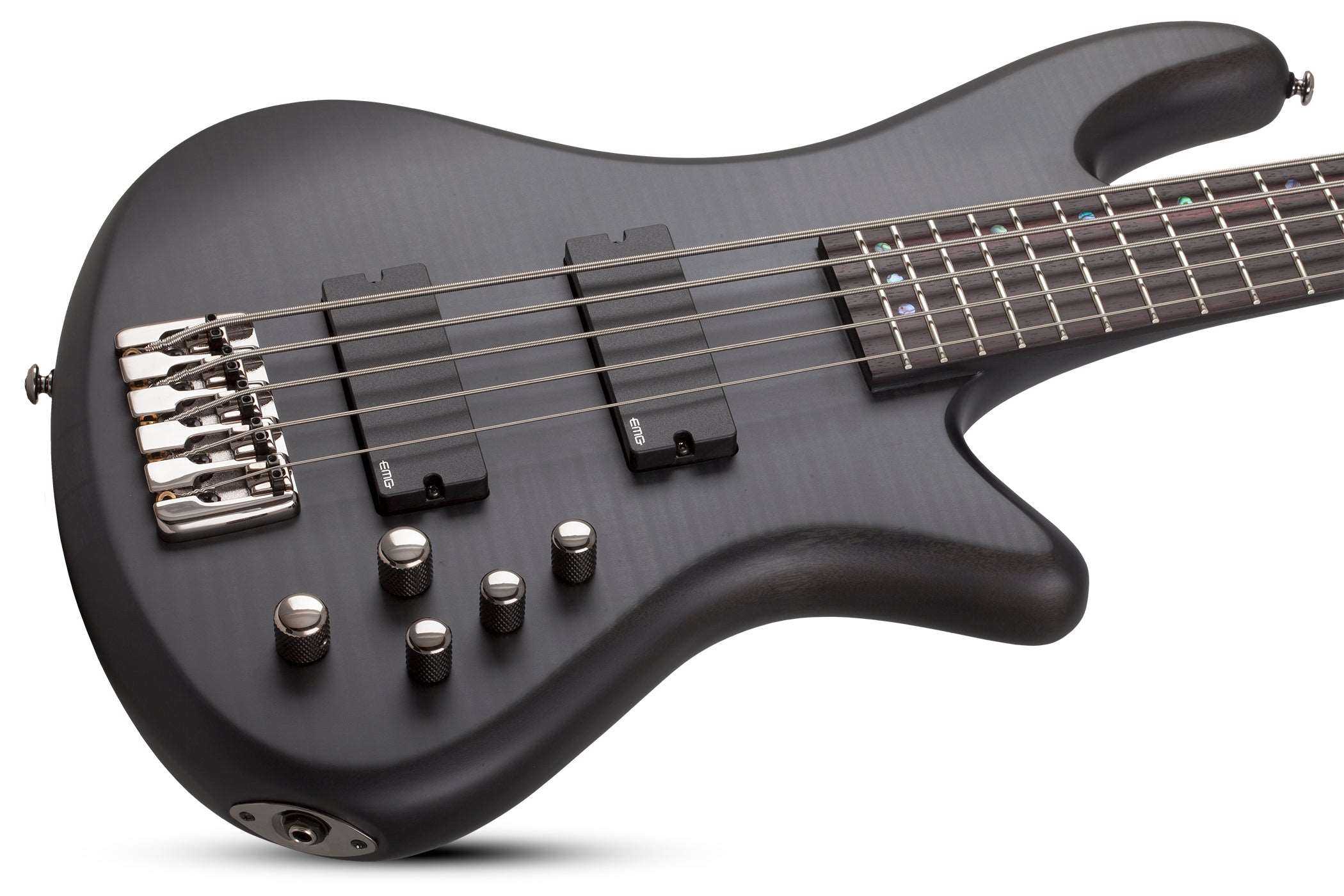 SCHECTER STILETTO STUDIO-5 STRING BASS GUITAR SEE-THRU BLACK SATIN (2721) MADE IN KORA, SCHECTER, BASS GUITAR, schecter-bass-guitar-studio5-st-stb, ZOSO MUSIC SDN BHD