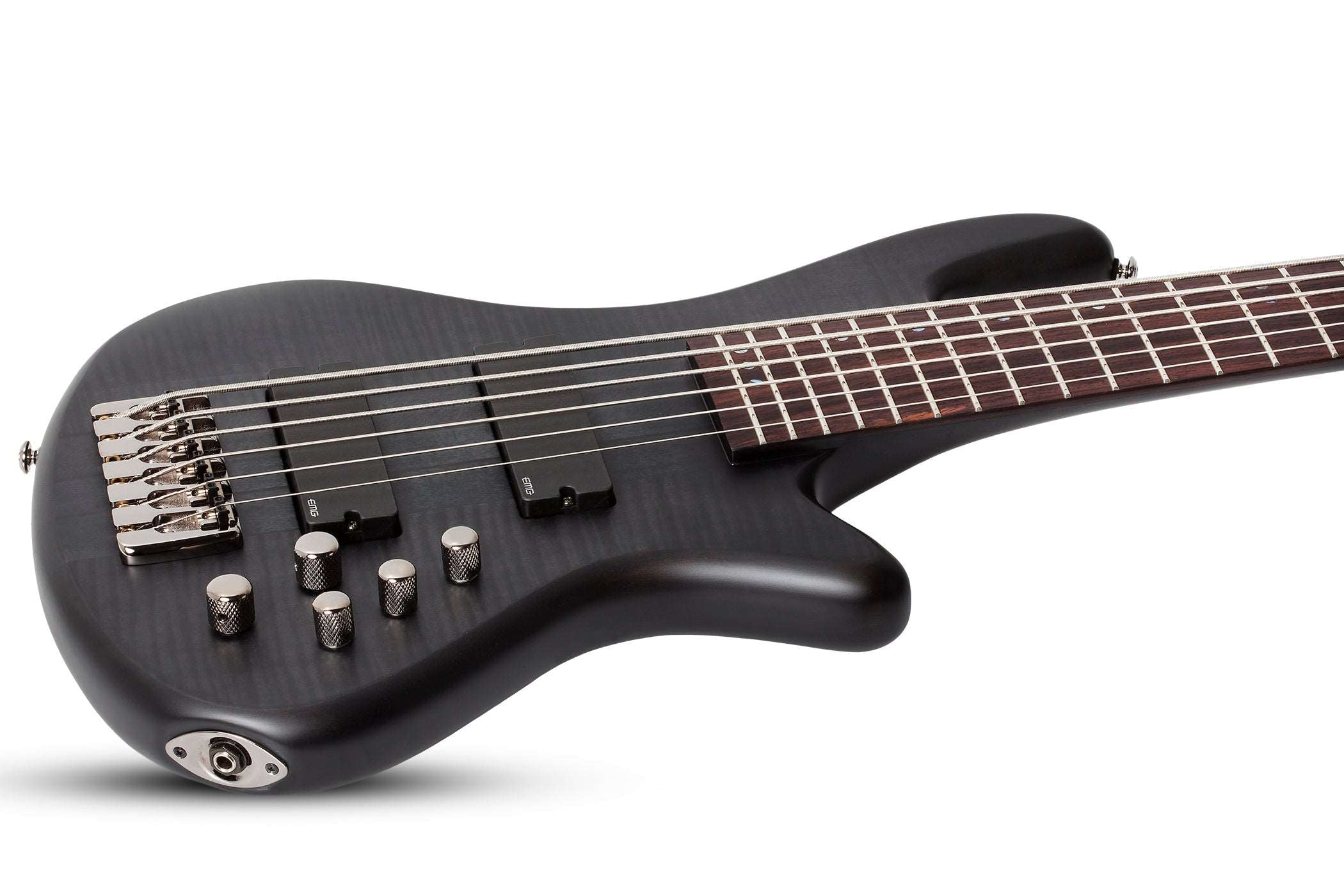SCHECTER STILETTO STUDIO-6 6-STRING ELECTRIC BASS GUITAR - SEE-THRU BLACK SATIN (2731) MADE IN KOREA, SCHECTER, BASS GUITAR, schecter-bass-guitar-scch-sti-studio6-stbs, ZOSO MUSIC SDN BHD