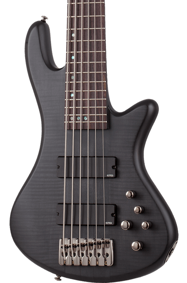 SCHECTER STILETTO STUDIO-6 6-STRING ELECTRIC BASS GUITAR - SEE-THRU BLACK SATIN (2731) MADE IN KOREA, SCHECTER, BASS GUITAR, schecter-bass-guitar-scch-sti-studio6-stbs, ZOSO MUSIC SDN BHD