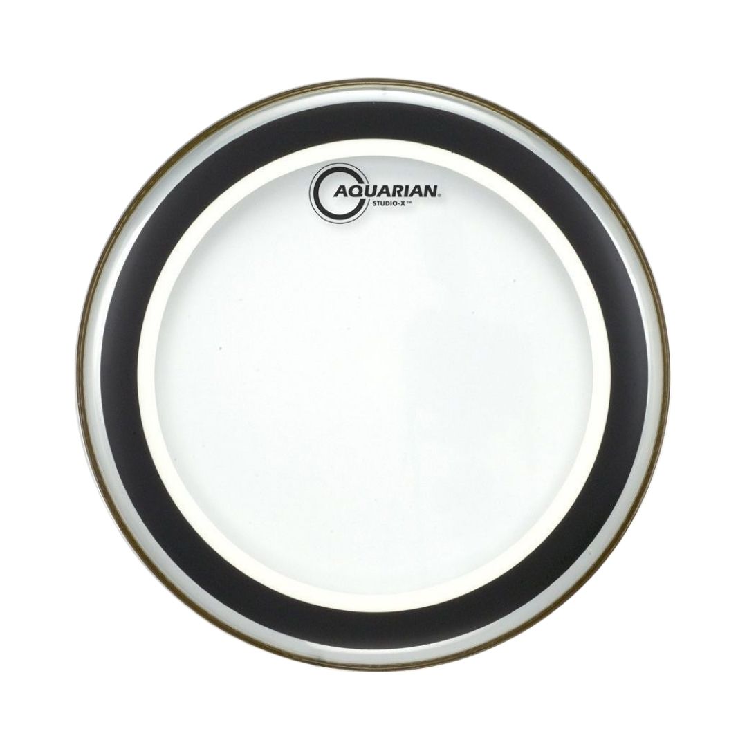 Aquarian SX Studio X Clear 1ply 10mil with Ring Sticker Drum Head | Zoso Music Sdn Bhd