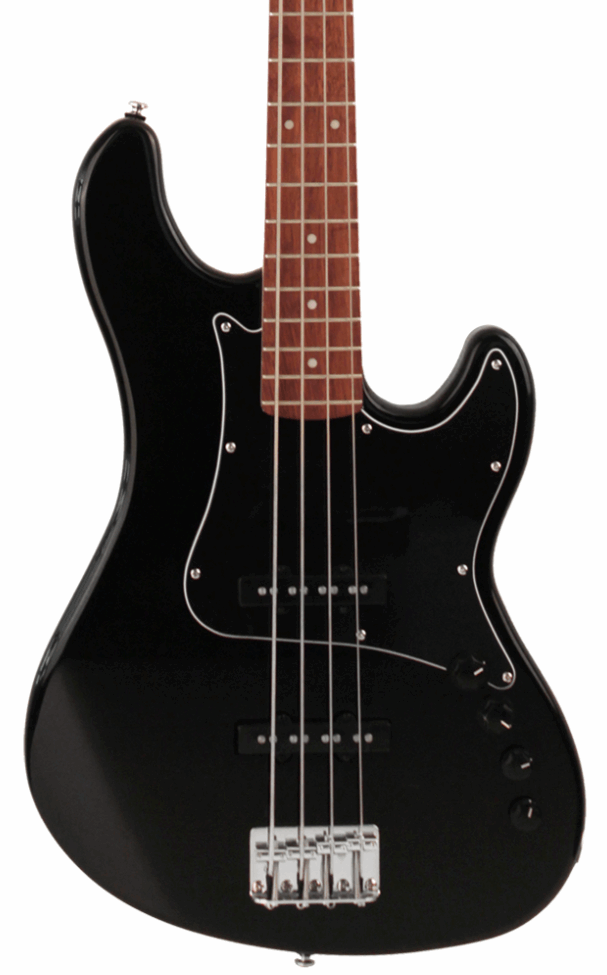 Cort GB34JJ 4-String Bass Guitar with Bag - Black