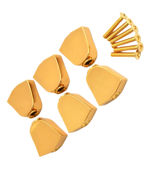ALLPARTS TK-7722-002 Gold Keystone Buttons for Grover, Set of 6 | Zoso Music Sdn Bhd