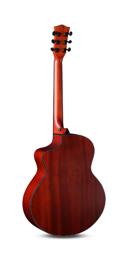 Caesar X-4165C ((X4165C) ) 41in Cutaway Acoustic Guitar Sapele Wood Natural W/Bag (B412)
