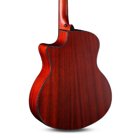 Caesar WL-850C ((WL850C) ) 41in SOLID Top Sapele Cutaway Acoustic Guitar Natural W/Bag (B412)