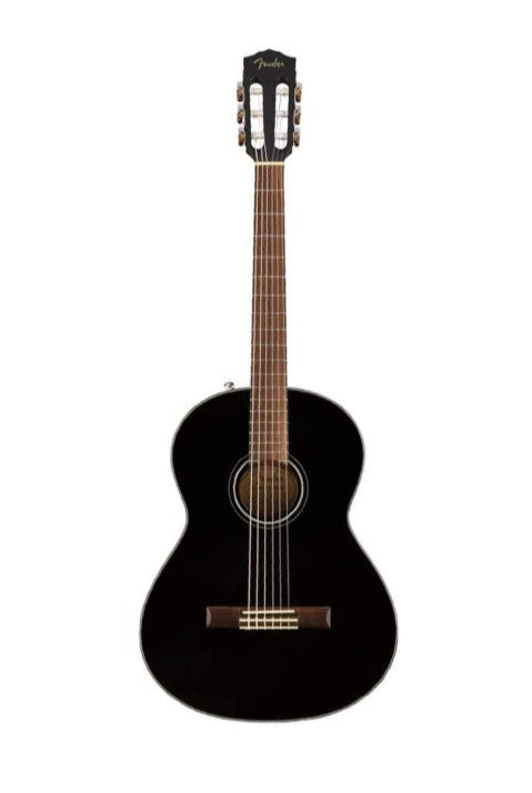 Fender CN-60S Nylon String Classical Guitar, Walnut FB, Black
