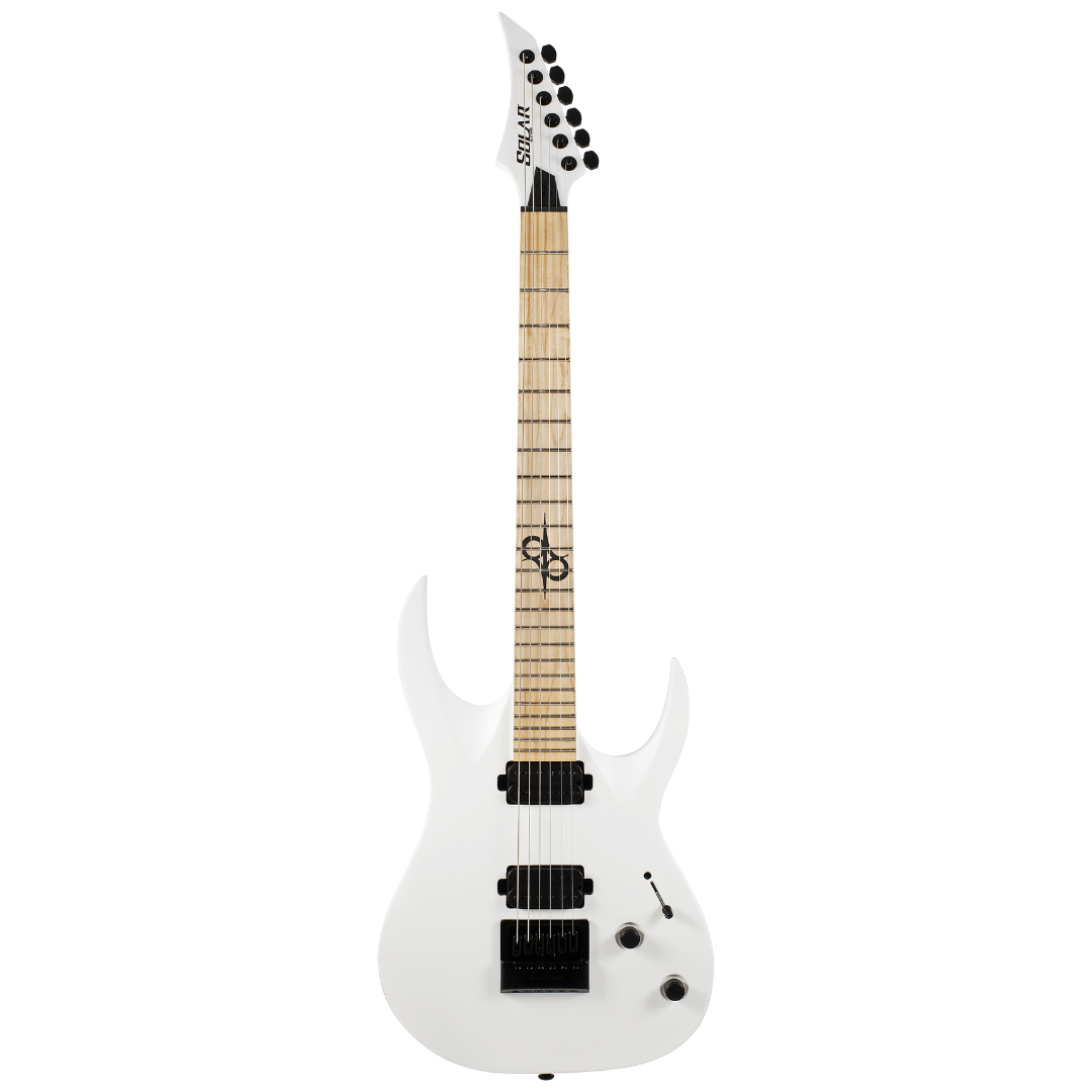 Solar A1.6W White Matte Electric Guitar |  SOLAR |  ELECTRIC GUITAR |  Zoso Music