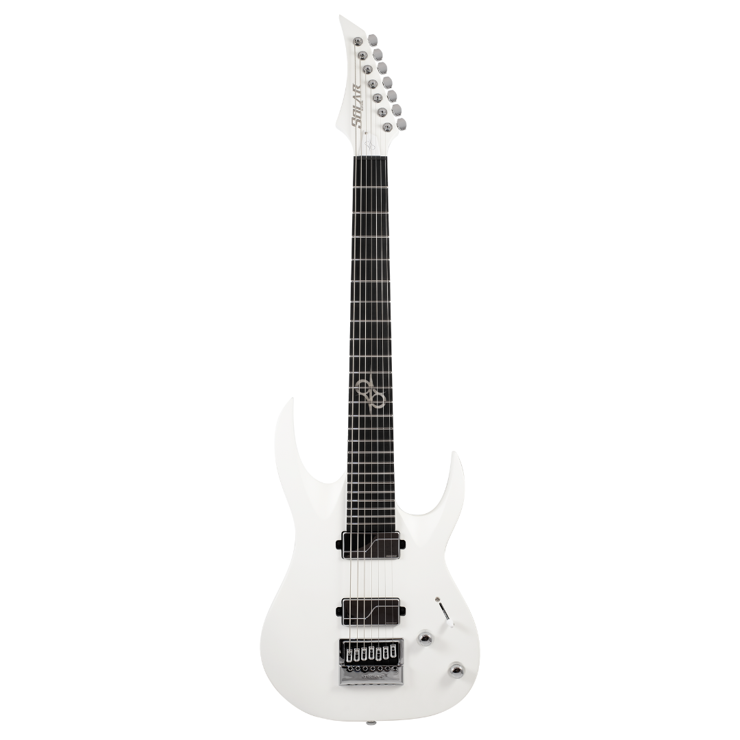 Solar A1.7Vinter 7 String Pearl White Matte Electric Guitar |  SOLAR |  ELECTRIC GUITAR |  Zoso Music