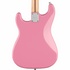 Squier Sonic Stratocaster HT H Electric Guitar Bundle w/White Pickguard, Maple FB, Flash Pink