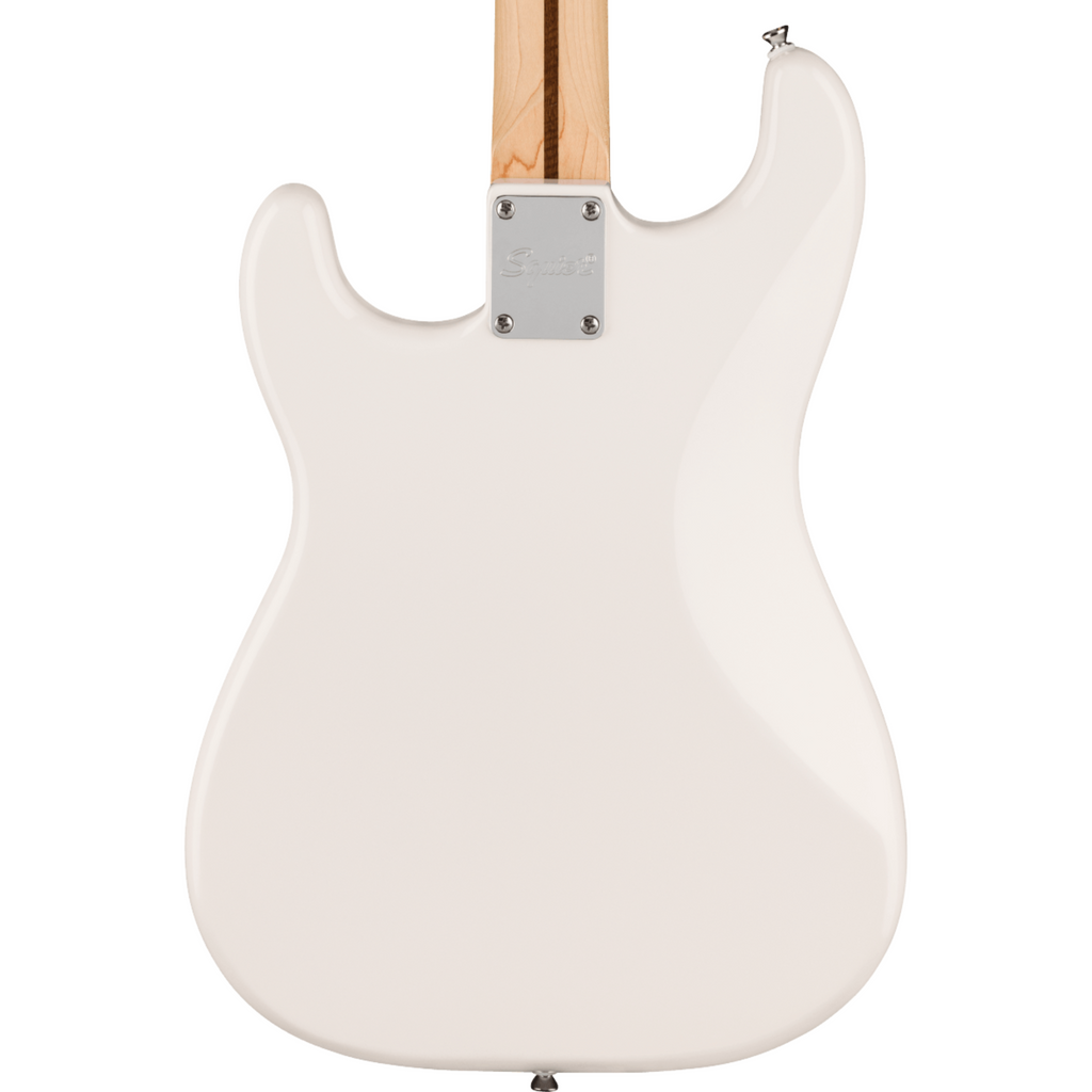 Squier Sonic Stratocaster HT Electric Guitar w/White Pickguard, Maple FB, Arctic White