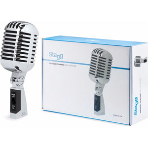 Stagg Sdmp40cr 50s Style Cardioid Dynamic Microphone |  STAGG |  MICROPHONE-DYNAMIC |  Zoso Music