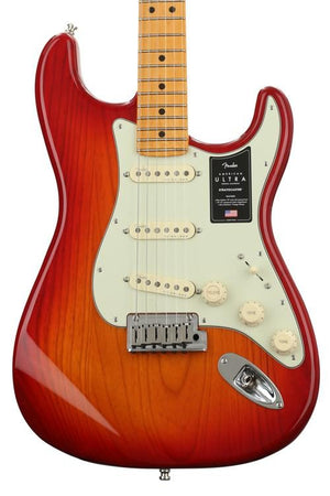 Fender American Ultra Stratocaster Electric Guitar, RW FB, Plasma Red Burst |  FENDER |  ELECTRIC GUITAR |  Zoso Music