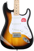 Squier Sonic Stratocaster Electric Guitar w/White Pickguard, Maple FB, 2-Color Sunburst |  SQUIER BY FENDER |  ELECTRIC GUITAR |  Zoso Music