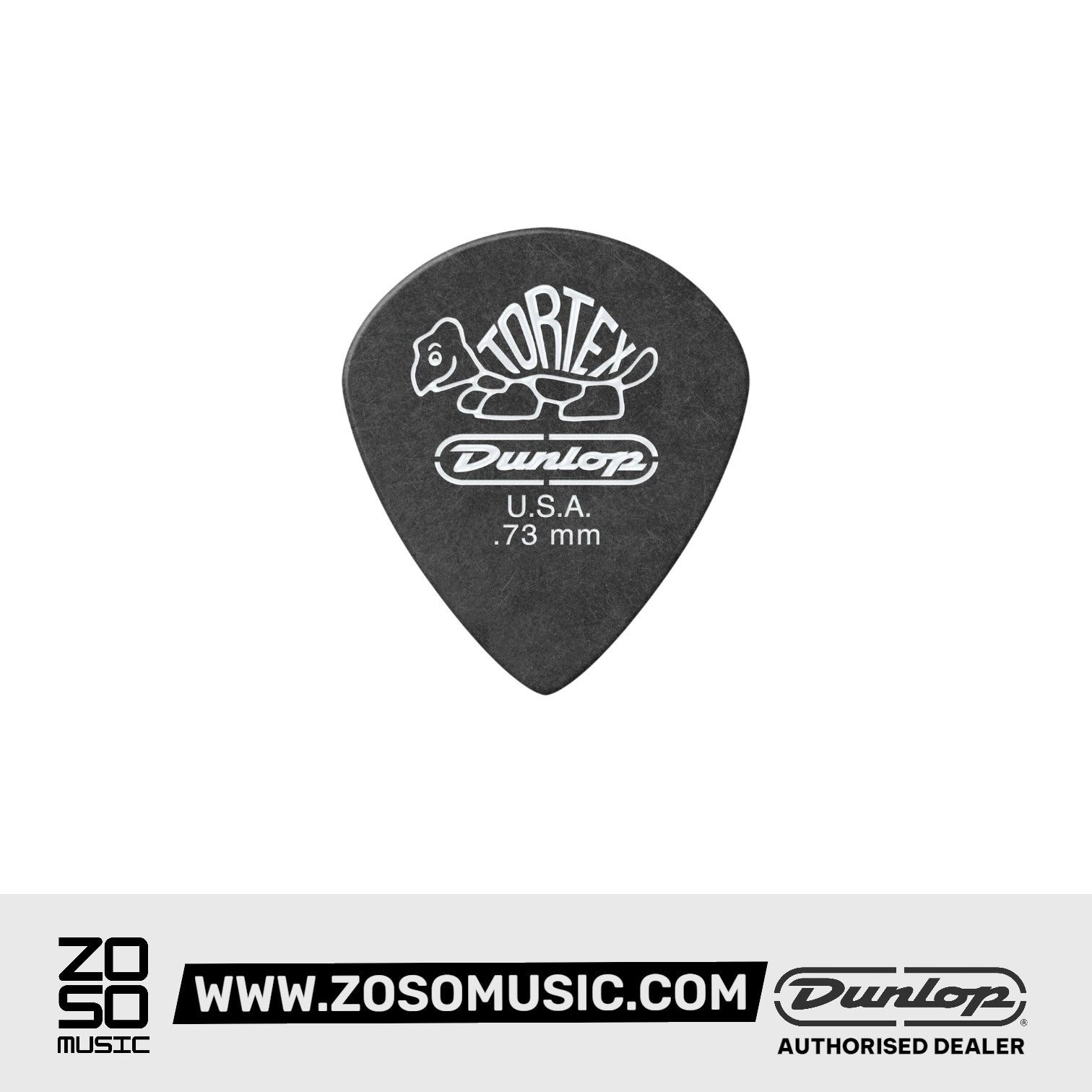 Jim Dunlop 482P Tortex Pitch Black Jazz III Guitar Picks | 0.50mm - 1.50mm