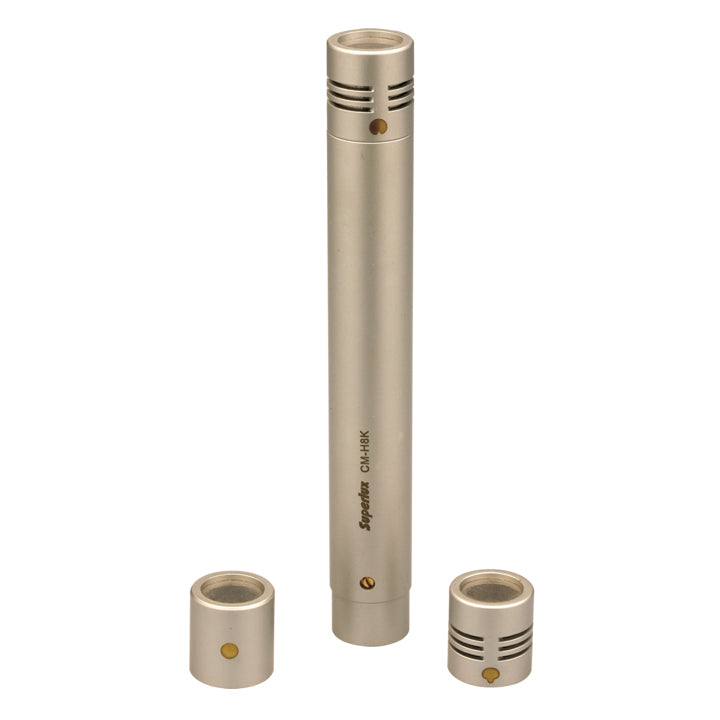 Superlux CMH8KHUO Electret condenser mic with cardoid, supercardioid and omni
capsules