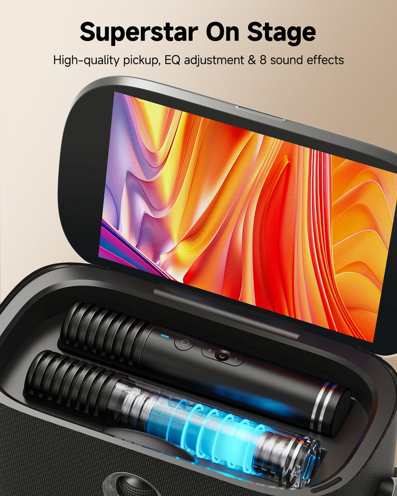 Ikarao Shell S2 Portable Karaoke Machine |  IKARAO |  BLUETOOTH KARAOKE SPEAKER |  Zoso Music