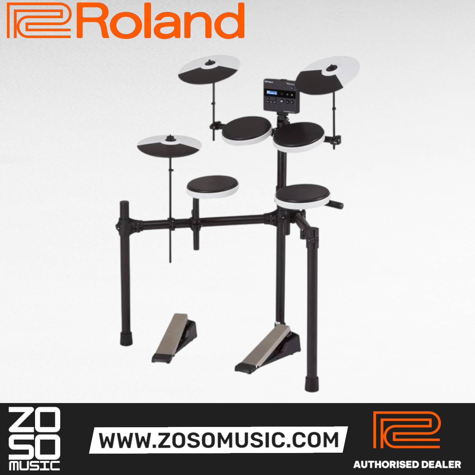 Roland TD-02K V-Drums Electronic Drum Set, Drum Throne and Drumsticks |  ROLAND |  DRUM-ELECTRONIC |  Zoso Music