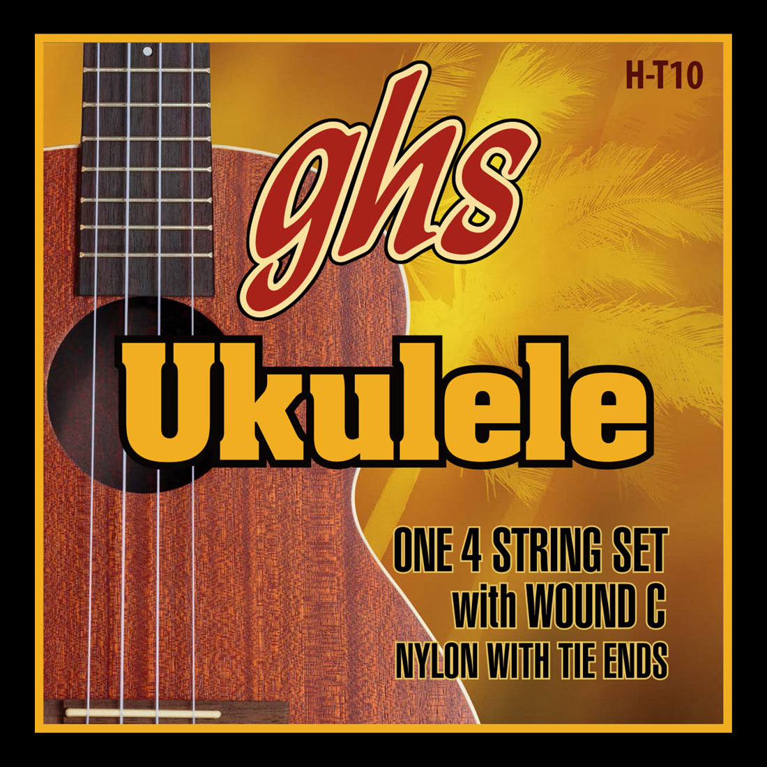 GHS H-10 Nylon Soprano/Concert Ukulele Strings - Black Nylon