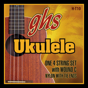 GHS H-10 Nylon Soprano/Concert Ukulele Strings - Black Nylon |  GHS |  STRINGS-UKULELE |  Zoso Music