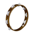 Meinl Percussion TA1A-AB 10" Traditional Wood Tambourine, Single row, Aluminum jingles | Zoso Music Sdn Bhd