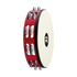 Meinl Percussion TAH2BK-R-TF 10" Vintage Goatskin Wood Tambourine, Dual Row, Black Plated Steel Jingles | Zoso Music Sdn Bhd
