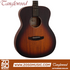 Zoso Music Tanglewood TC3 Crossroads folk acoustic guitar with a whiskey burst satin mahogany body and abalone rosette