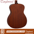 Zoso Music Tanglewood TC3 Crossroads folk acoustic guitar showing the mahogany back with a whiskey burst satin finish