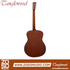 Zoso Music Tanglewood TC3 Crossroads acoustic guitar back view showing mahogany body and chrome machine heads