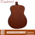 Zoso Music Tanglewood Crossroads TC3 left-handed acoustic guitar back view showing the mahogany wood grain finish