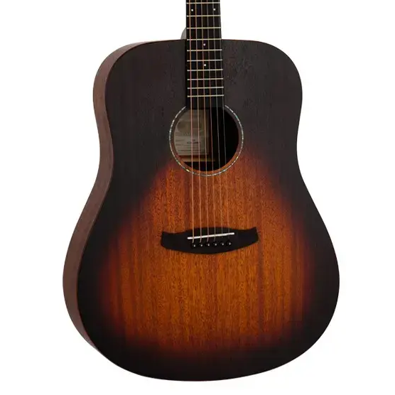 Tanglewood TC5 Crossroads Dreadnought Best Beginner Acoustic Guitar for Starters, Whiskey Burst