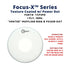 Aquarian TCFXPD Focus-X Texture Coated with Power Dot 1ply 10mil Drum Head |  AQUARIAN |  DRUM HEAD |  Zoso Music