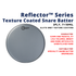 Aquarian TCREF Reflector Texture Coated Snare Batter Gray 2ply 7+10mil Snare Drum Head