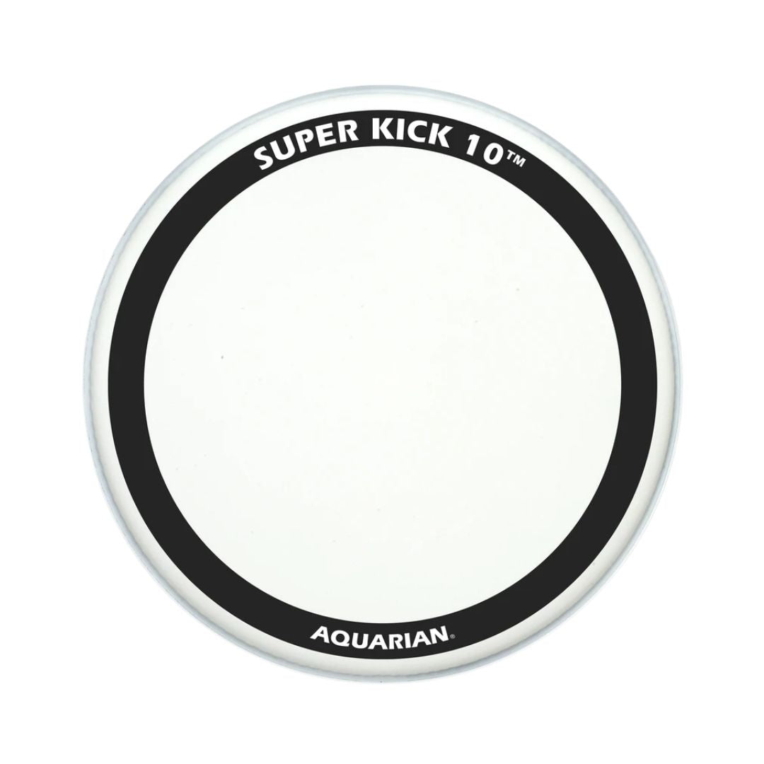 Aquarian TCSK10 Super Kick 10 Texture Coated 2ply 10+10mil Bass Drum Head | Zoso Music Sdn Bhd