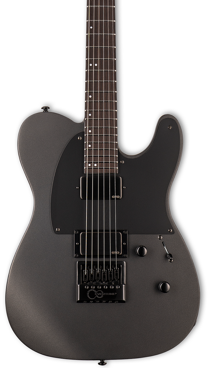 ESP LTD TE-1000 EverTune Electric Guitar - Charcoal Metallic Satin