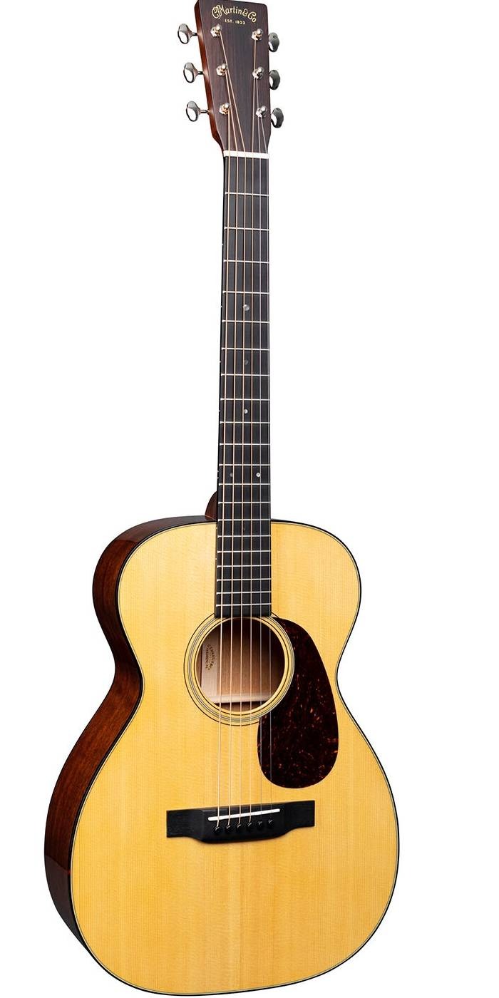 Martin 0-18 Standard Series Concert Acoustic Guitar Full Solid Spruce Top, Mahogany Back & Sides w/Hardcase