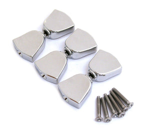 ALLPARTS TK-7722-010 Chrome Keystone Buttons for Grover, Set of 6 | Zoso Music Sdn Bhd