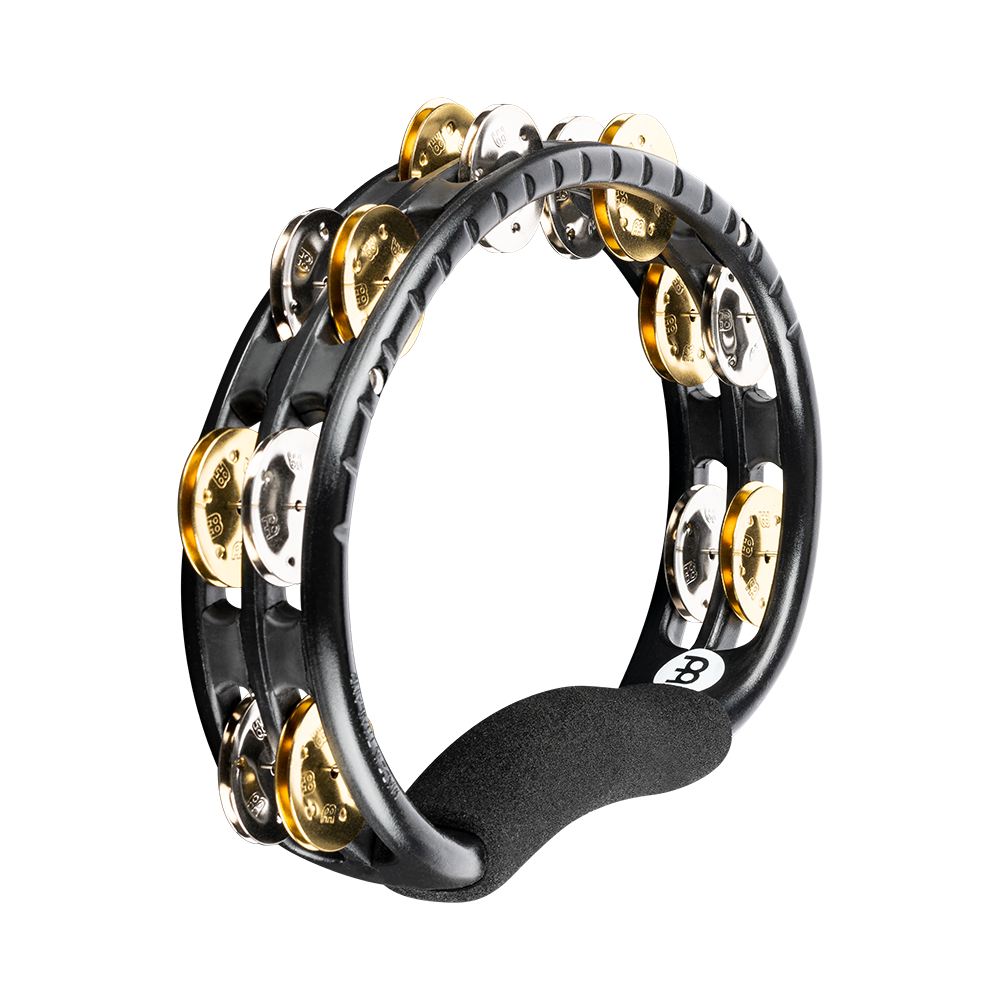 Meinl TMT1M-BK Hand Held Molded ABS Tambourine, Black, Mixed Jingles  Zoso Music Sdn Bhd