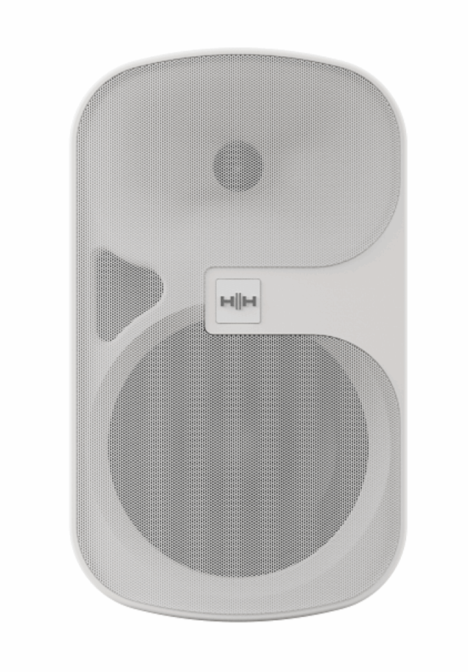 HH ELECTRONICS TNI-W8-WH 8 INCH WALL-MOUNT SPEAKER-MOUNTING BRACKET- 70/100V- WHITE