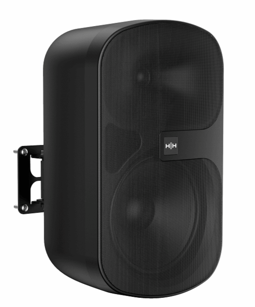HH ELECTRONICS TNI-W8-BK 8 INCH WALL-MOUNT SPEAKER-MOUNTING BRACKET- 70/100V- BLACK