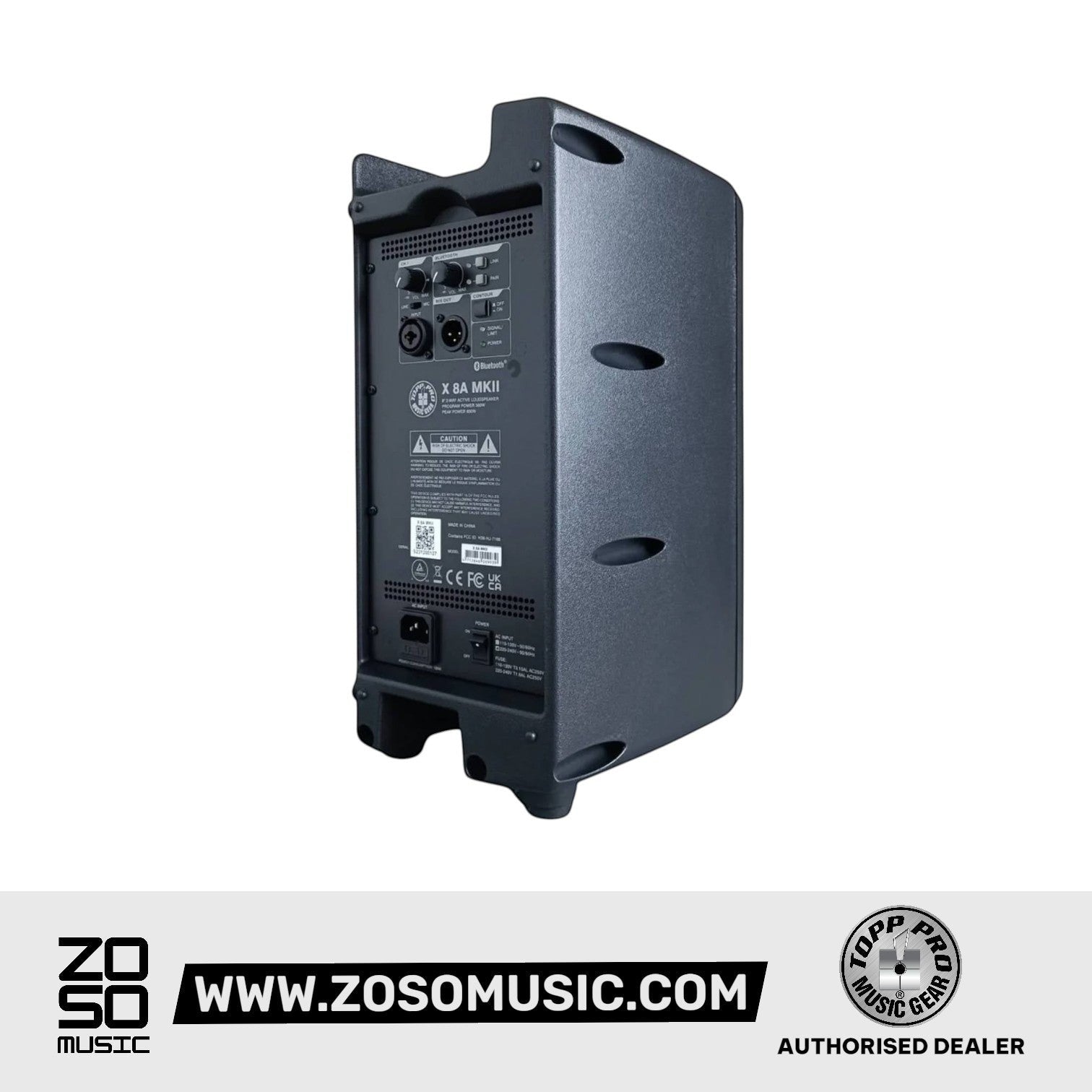 Topp Pro X 8A MKII 600 Watt Active Loudspeaker |  TOPP PRO |  POWERED SPEAKER |  Zoso Music