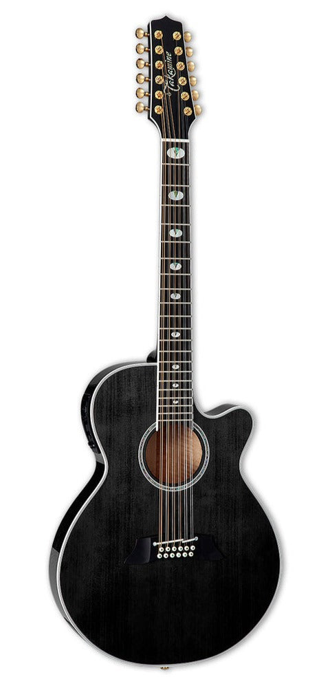 TAKAMINE TSP158C12 SBL PRO SERIES 12-STRING THINLINE FX CUTAWAY ACOUSTIC-ELECTRIC GUITAR, CT-3N PREAMP & SEMI-HARD CASE (MADE IN JAPAN)