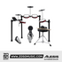 Zoso Music Alesis Turbo Pro electronic drum kit with mesh pads, drum stool, headphones, and drumsticks.