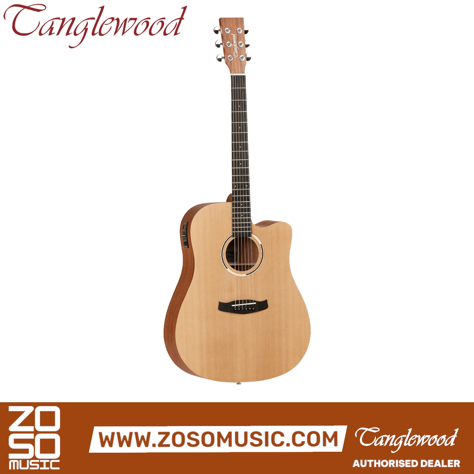 Tanglewood TR5 CE Roadster II Dreadnought Cutaway Acoustic-Electric Guitar |  TANGLEWOOD |  ACOUSTIC GUITAR |  Zoso Music