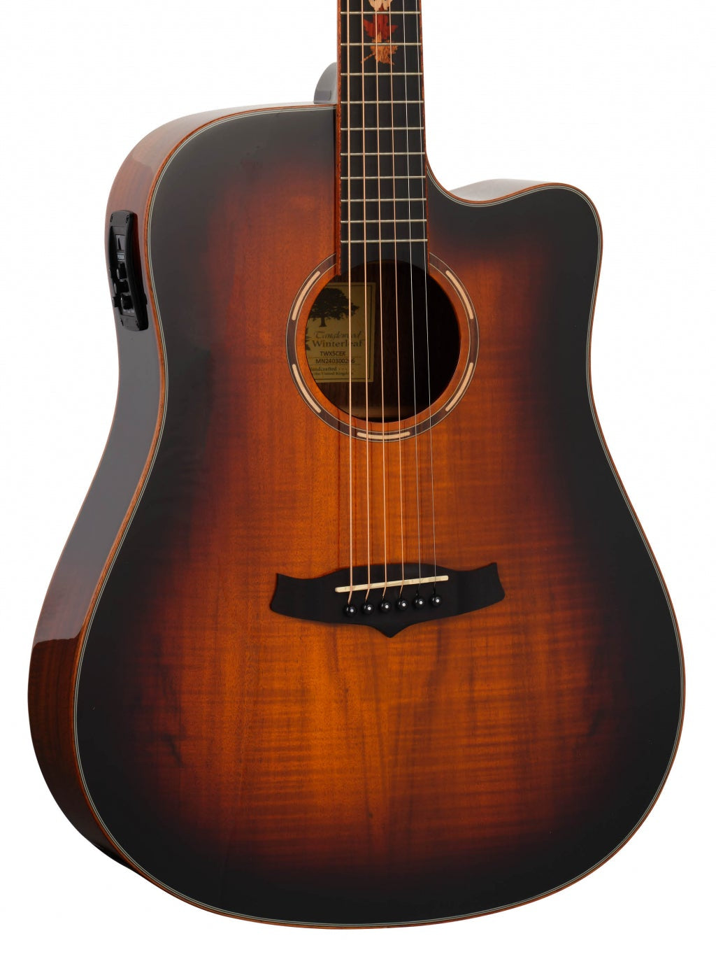 Tanglewood TWX5CEK Winterleaf Exotic Dreadnought Cutaway in Autumn Burst Gloss w/Bag