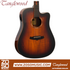 Zoso Music Tanglewood TWX5CEK dreadnought cutaway guitar in autumn burst gloss finish with koa wood grain